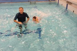 Poprvé ve velkém bazénu - MŠ