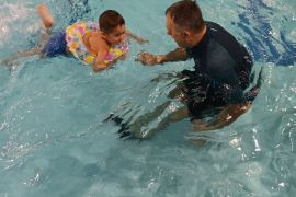 Poprvé ve velkém bazénu - MŠ