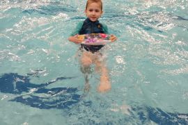 Poprvé ve velkém bazénu - MŠ