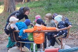 Kaštany a hřiště v Žabčicích