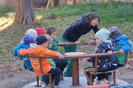 Kaštany a hřiště v Žabčicích
