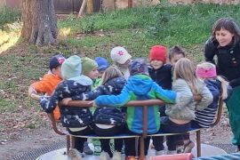 Kaštany a hřiště v Žabčicích